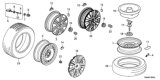 Diagram for Honda Insight Wheel Cover - 44733-TM8-G11