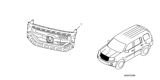 Diagram for 2009 Honda Pilot Grille - 08F21-SZA-100