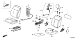 Diagram for Honda HR-V Seat Cover - 81121-T7W-A11ZD