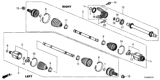 Diagram for Honda CR-V Axle Shaft - 44305-TLC-A01