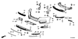 Diagram for 2014 Honda Accord License Plate - 71145-T3V-A00