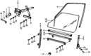 Diagram for 1975 Honda Civic Window Run - 75231-659-013