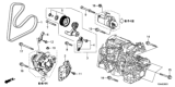 Diagram for 2013 Honda Accord Alternator Bracket - 32742-5A2-A00