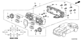 Diagram for 2013 Honda Ridgeline Blower Control Switches - 79600-SJC-A04ZB