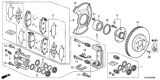 Diagram for 2013 Honda Ridgeline Brake Pad Set - 45022-SJP-A01