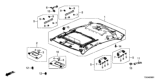 Diagram for 2021 Honda Civic Sun Visor - 83280-TBA-A93ZB