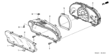 Diagram for 2005 Honda Accord Instrument Cluster - 78120-SDA-A43