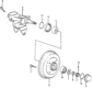 Diagram for 1984 Honda Accord Brake Caliper Bracket - 52215-SA5-040