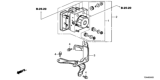 Diagram for 2019 Honda Fit ABS Control Module - 57111-T5R-A43