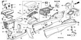 Diagram for 2010 Honda Civic Armrest - 83450-SNA-A62ZA