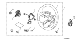 Diagram for 2019 Honda Passport Steering Wheel - 08U97-TG7-112A