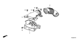 Diagram for Honda Fit Air Intake Coupling - 17251-5R0-000