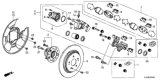 Diagram for 2019 Honda CR-V Brake Pad Set - 43022-TLA-A00