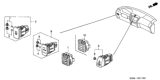 Diagram for 2003 Honda Civic A/C Switch - 35500-S5B-003