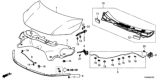 Diagram for Honda Odyssey Lift Support - 74145-THR-A00
