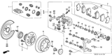 Diagram for 2002 Honda Accord Brake Caliper - 43018-S84-A12