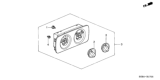 Diagram for Honda Odyssey Blower Control Switches - 79660-S0X-A71ZC