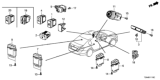 Diagram for Honda Ignition Switch - 35881-T2A-Y01