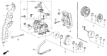 Diagram for 1994 Honda Prelude A/C Clutch - 38900-P14-006