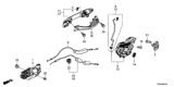 Diagram for 2018 Honda Fit Door Handle - 72680-T5R-A12ZY