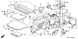 Diagram for 2003 Honda Civic Door Trim Panel - 83730-S5T-A01ZA