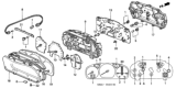 Diagram for 1998 Honda Accord Instrument Cluster - 78130-S82-A21