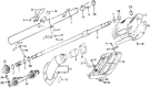 Diagram for Honda Steering Shaft - 53310-657-000