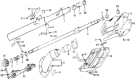 Diagram for 1978 Honda Civic Steering Shaft - 53310-657-000