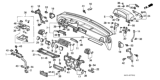 Diagram for 1989 Honda Civic Gauge Trim - 77200-SH3-A03ZA