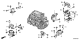 Diagram for 2013 Honda Crosstour Engine Mount - 50810-T2G-A01