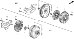 Diagram for 1992 Honda Civic Flywheel - 22100-P09-000