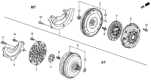 Diagram for 1993 Honda Civic Flywheel - 22100-P09-000