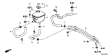Diagram for 2019 Honda Clarity Electric Coolant Reservoir - 1J161-5WP-A01