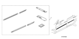 Diagram for Honda Crosstour Door Moldings - 08P05-TP6-110
