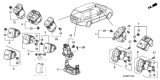 Diagram for Honda CR-V Instrument Panel Light Bulb - 35850-SED-003