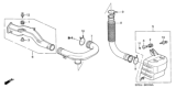 Diagram for 2006 Honda Insight Air Intake Coupling - 17242-PHM-000