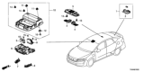 Diagram for Honda Clarity Plug-In Hybrid Dome Light - 34403-TRT-003ZA