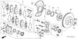 Diagram for 2002 Honda Odyssey Brake Dust Shields - 45256-S0X-010