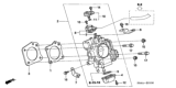 Diagram for 2006 Honda CR-V Canister Purge Valve - 36162-PRB-A01