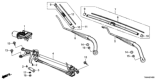 Diagram for 2020 Honda Accord Wiper Blade - 76632-T7A-033