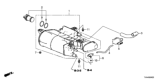 Diagram for 2018 Honda Accord Vapor Canister - 17011-TVA-A01