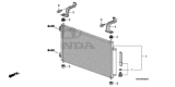 Diagram for 2011 Honda CR-V A/C Condenser - 80110-SWA-A01