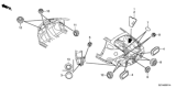 Diagram for Honda CR-Z Body Mount Hole Plug - 90810-TM8-A01