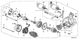 Diagram for 2018 Honda Pilot Starter Motor - 31200-RK1-A71