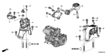 Diagram for 2020 Honda Insight Motor And Transmission Mount - 50820-TXM-A03