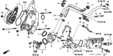 Diagram for 2003 Honda Civic Cooling Hose - 19510-PRB-A00