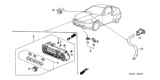 Diagram for Honda Insight Instrument Panel Light Bulb - 35851-SP0-506