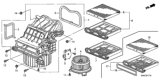 Diagram for 2011 Honda Civic Blower Motor - 80030-SNA-305