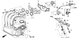 Diagram for 2001 Honda Insight Fuel Rail - 16620-PHM-000