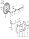 Diagram for 1984 Honda Accord Brake Backing Plate - 43110-SA5-033